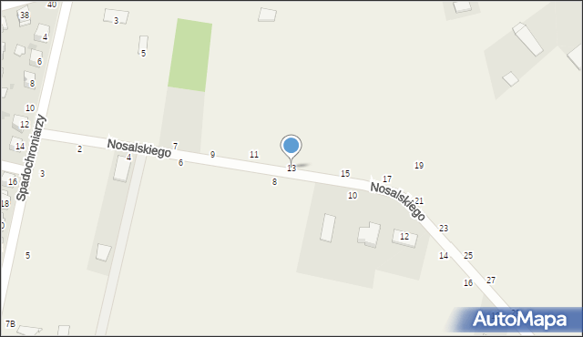 Parczew, Nosalskiego Apolinarego, 13, mapa Parczew