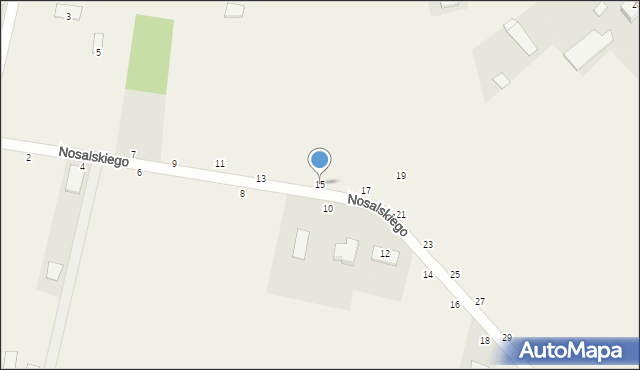 Parczew, Nosalskiego Apolinarego, 15, mapa Parczew