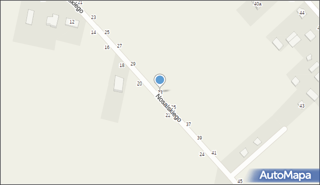 Parczew, Nosalskiego Apolinarego, 33, mapa Parczew