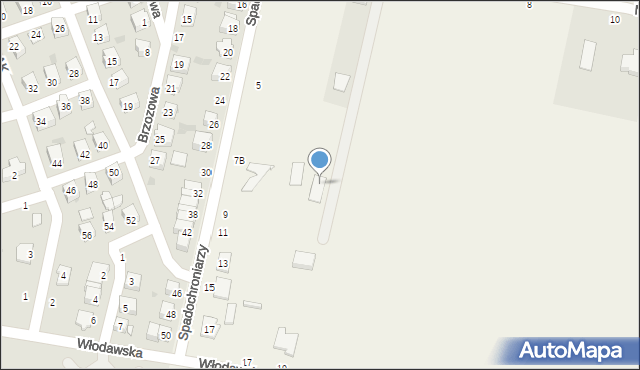 Parczew, Nosalskiego Apolinarego, 4c, mapa Parczew