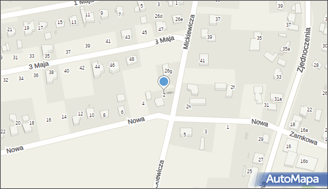 Pawłowice, Nowa, 2, mapa Pawłowice