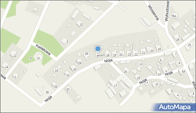 Pęckowo, Noja Józefa, 27, mapa Pęckowo
