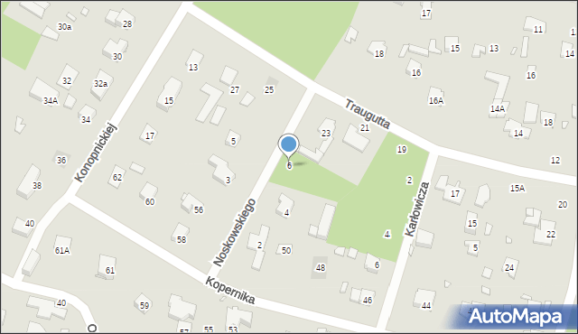 Piaseczno, Noskowskiego, 6, mapa Piaseczno