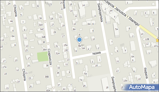 Piaseczno, Nowa, 6a, mapa Piaseczno