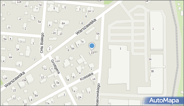 Piastów, Noakowskiego Stanisława, 13, mapa Piastów