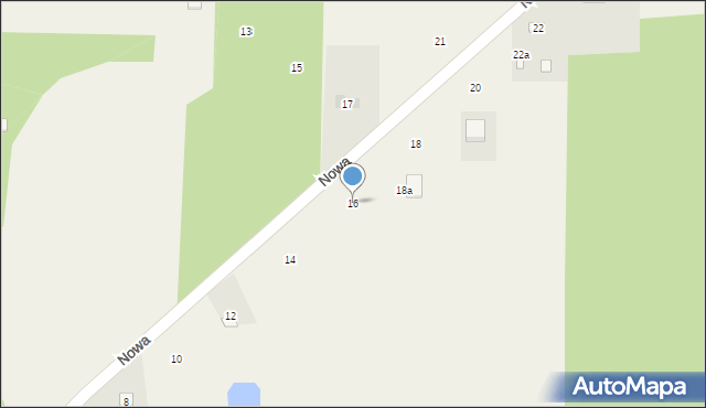 Piastów, Nowa, 16, mapa Piastów