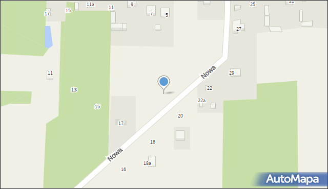 Piastów, Nowa, 21, mapa Piastów