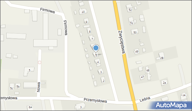 Piecki, Nowa, 5, mapa Piecki