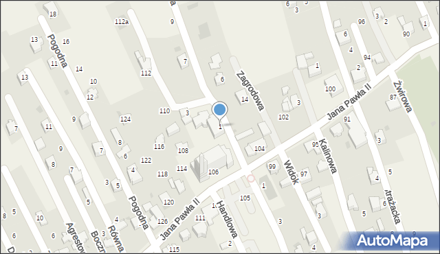 Pietrzykowice, Nowaka, ks., 1, mapa Pietrzykowice