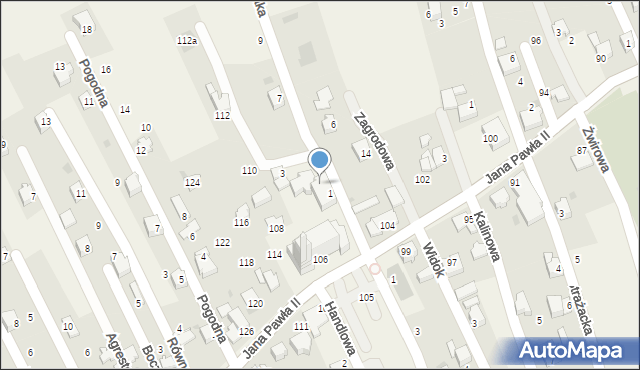 Pietrzykowice, Nowaka, ks., 2, mapa Pietrzykowice