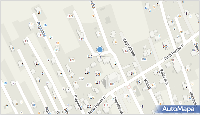 Pietrzykowice, Nowaka, ks., 3, mapa Pietrzykowice