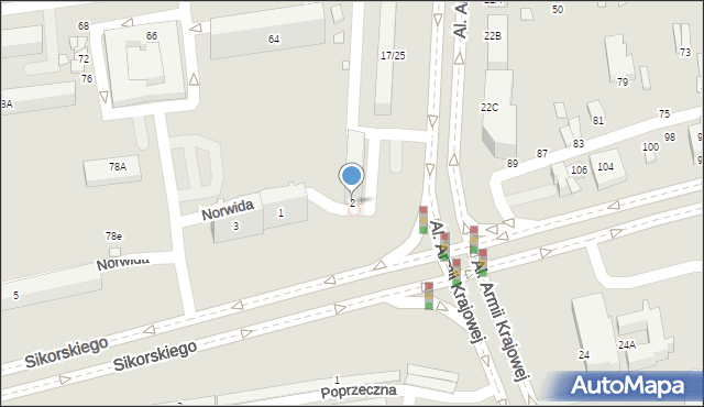 Piotrków Trybunalski, Norwida Cypriana Kamila, 2, mapa Piotrków Trybunalski