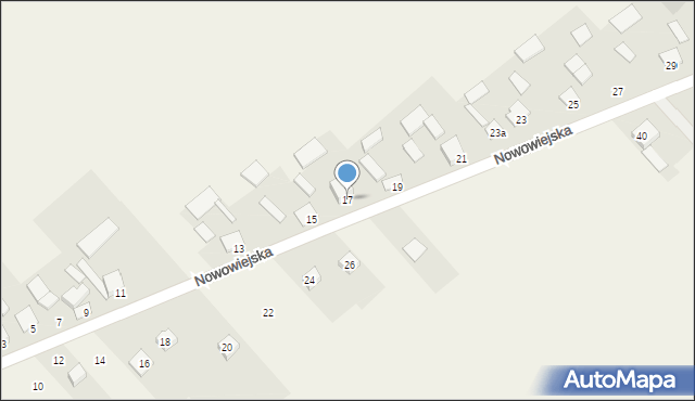 Piotrowiec, Nowowiejska, 17, mapa Piotrowiec