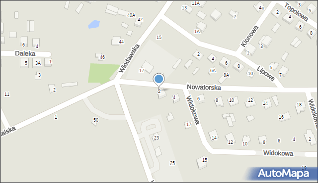 Piszczac, Nowatorska, 2, mapa Piszczac