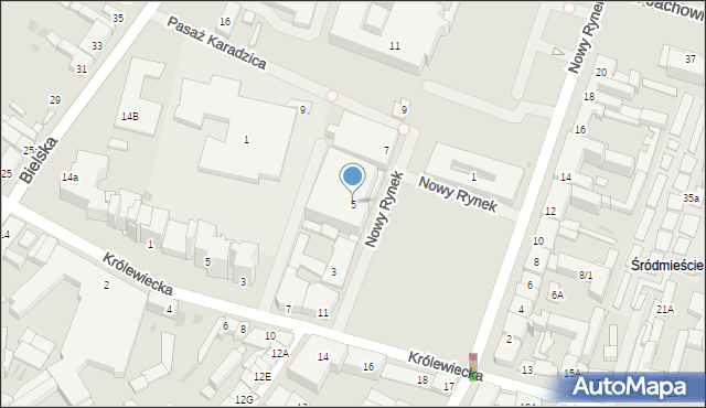 Płock, Nowy Rynek, 5, mapa Płock