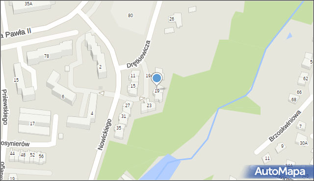 Płock, Nowickiego Władysława, 19, mapa Płock