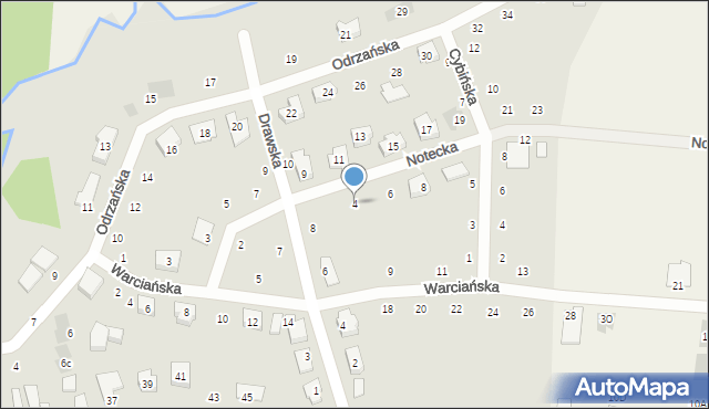 Pobiedziska, Notecka, 4, mapa Pobiedziska