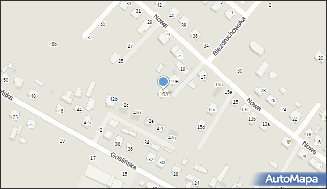 Pobiedziska, Nowa, 19A, mapa Pobiedziska
