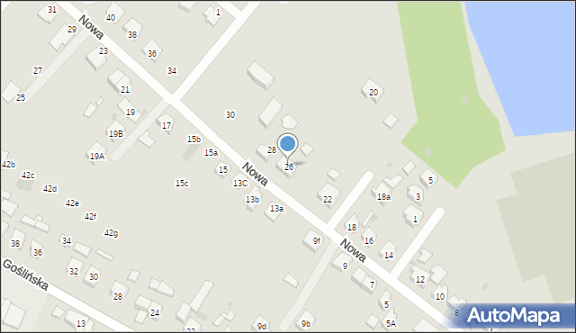 Pobiedziska, Nowa, 26, mapa Pobiedziska