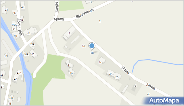 Podgórzyn, Nowa, 1B, mapa Podgórzyn