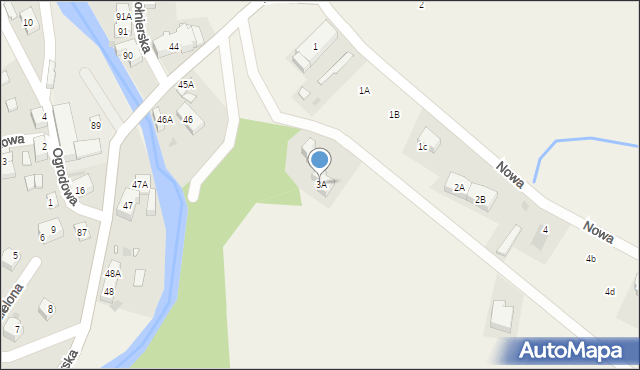 Podgórzyn, Nowa, 3A, mapa Podgórzyn