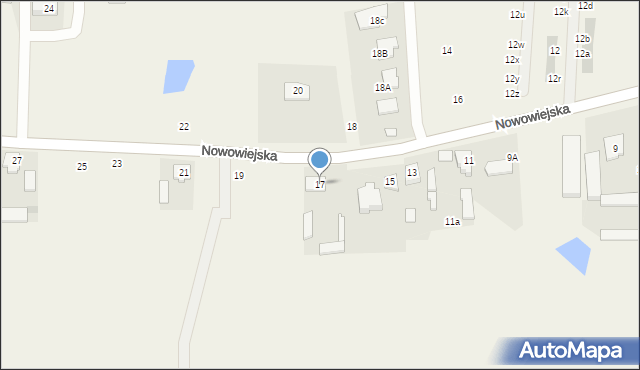 Pogroszew, Nowowiejska, 17, mapa Pogroszew