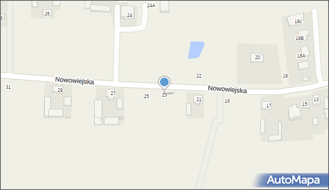 Pogroszew, Nowowiejska, 23, mapa Pogroszew