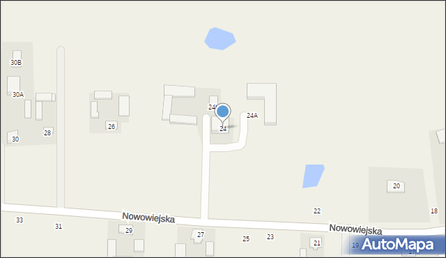 Pogroszew, Nowowiejska, 24, mapa Pogroszew