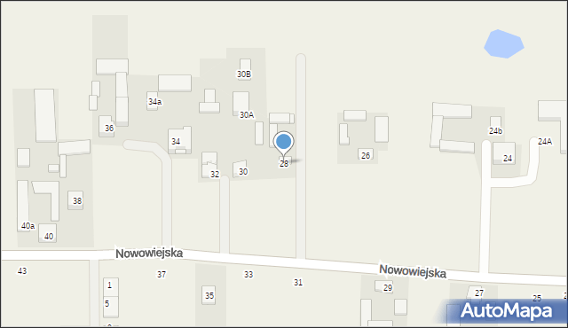 Pogroszew, Nowowiejska, 28, mapa Pogroszew