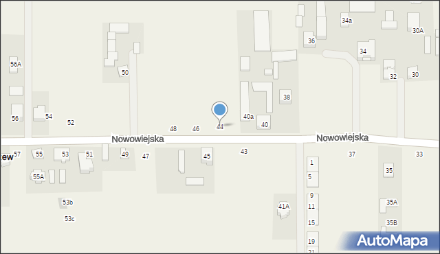 Pogroszew, Nowowiejska, 44, mapa Pogroszew