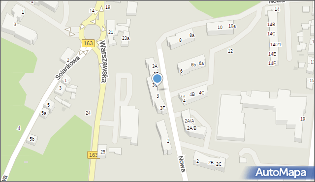 Połczyn-Zdrój, Nowa, 3D, mapa Połczyn-Zdrój