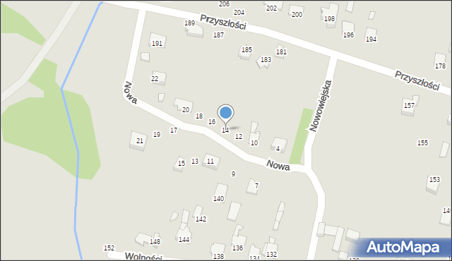 Poręba, Nowa, 14, mapa Poręba