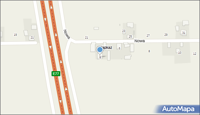 Poskwitów, Nowa, 4, mapa Poskwitów