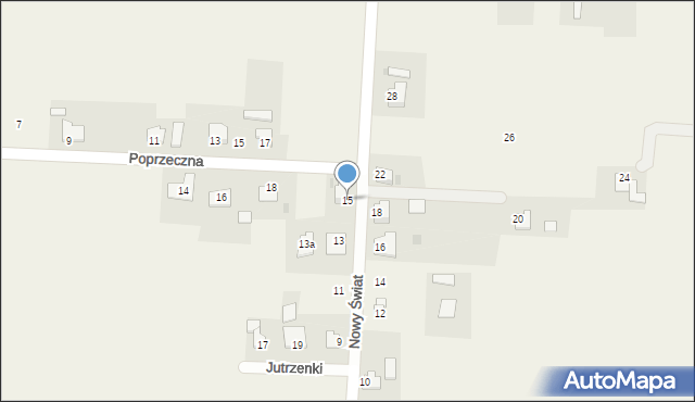 Pruchna, Nowy Świat, 15, mapa Pruchna