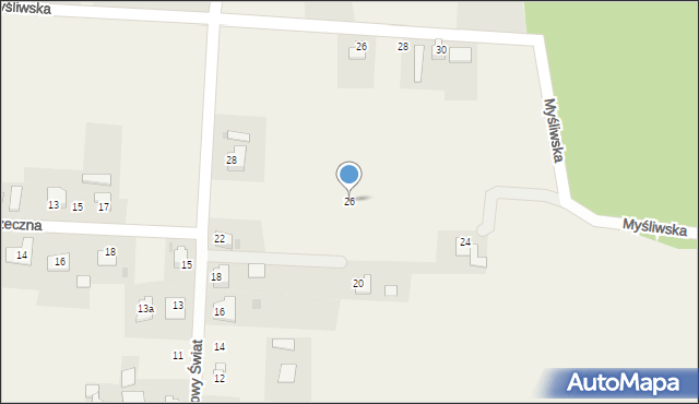 Pruchna, Nowy Świat, 26, mapa Pruchna