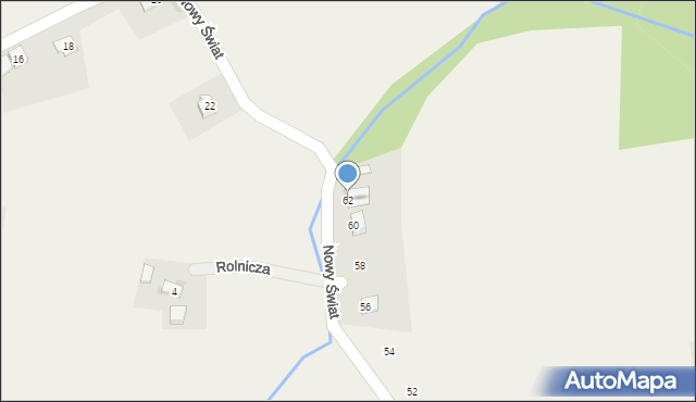 Pruchna, Nowy Świat, 62, mapa Pruchna