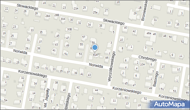 Pruszcz Gdański, Norwida Cypriana Kamila, 61A, mapa Pruszcz Gdański