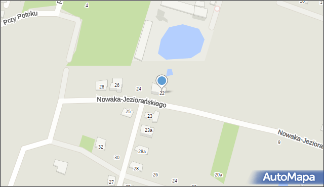 Pruszków, Nowaka-Jeziorańskiego Jana, 22, mapa Pruszków