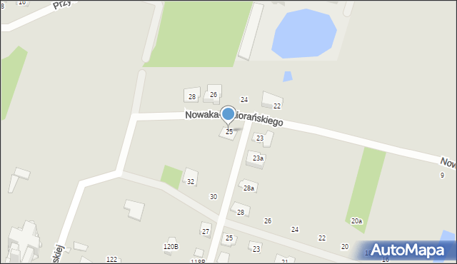 Pruszków, Nowaka-Jeziorańskiego Jana, 25, mapa Pruszków