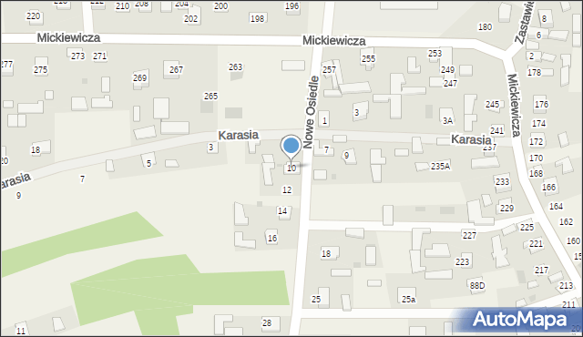 Przędzel, Nowe Osiedle, 10, mapa Przędzel