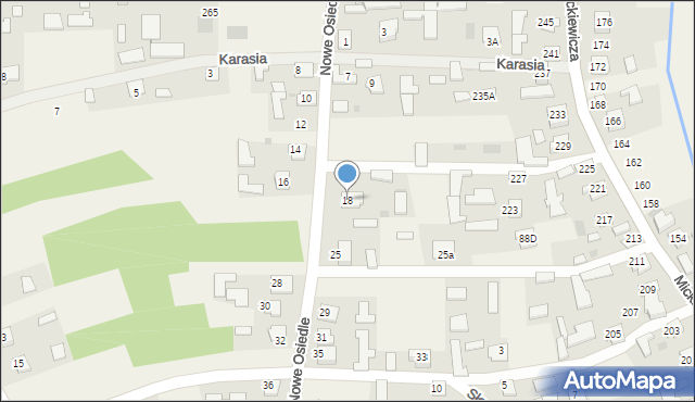 Przędzel, Nowe Osiedle, 18, mapa Przędzel