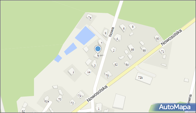 Przyborów, Nowa, 5, mapa Przyborów