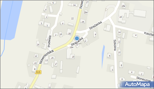 Przyborów, Nowosolska, 21, mapa Przyborów