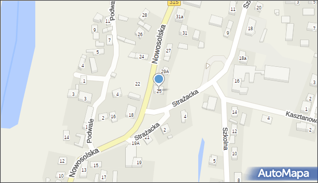 Przyborów, Nowosolska, 25, mapa Przyborów