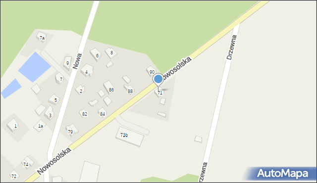 Przyborów, Nowosolska, 75, mapa Przyborów