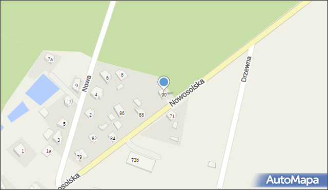 Przyborów, Nowosolska, 90, mapa Przyborów