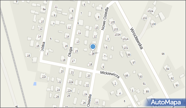 Przygodzice, Nowe Osiedle, 16, mapa Przygodzice