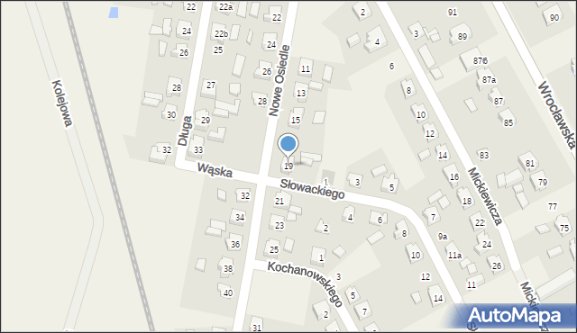 Przygodzice, Nowe Osiedle, 19, mapa Przygodzice