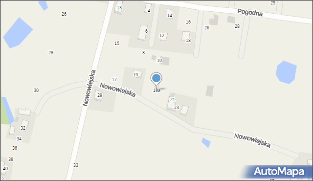 Przyjaźń, Nowowiejska, 19a, mapa Przyjaźń