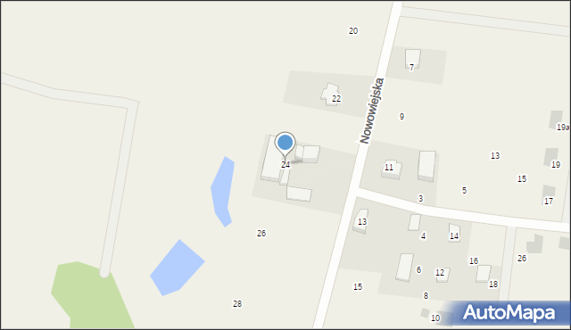 Przyjaźń, Nowowiejska, 24, mapa Przyjaźń